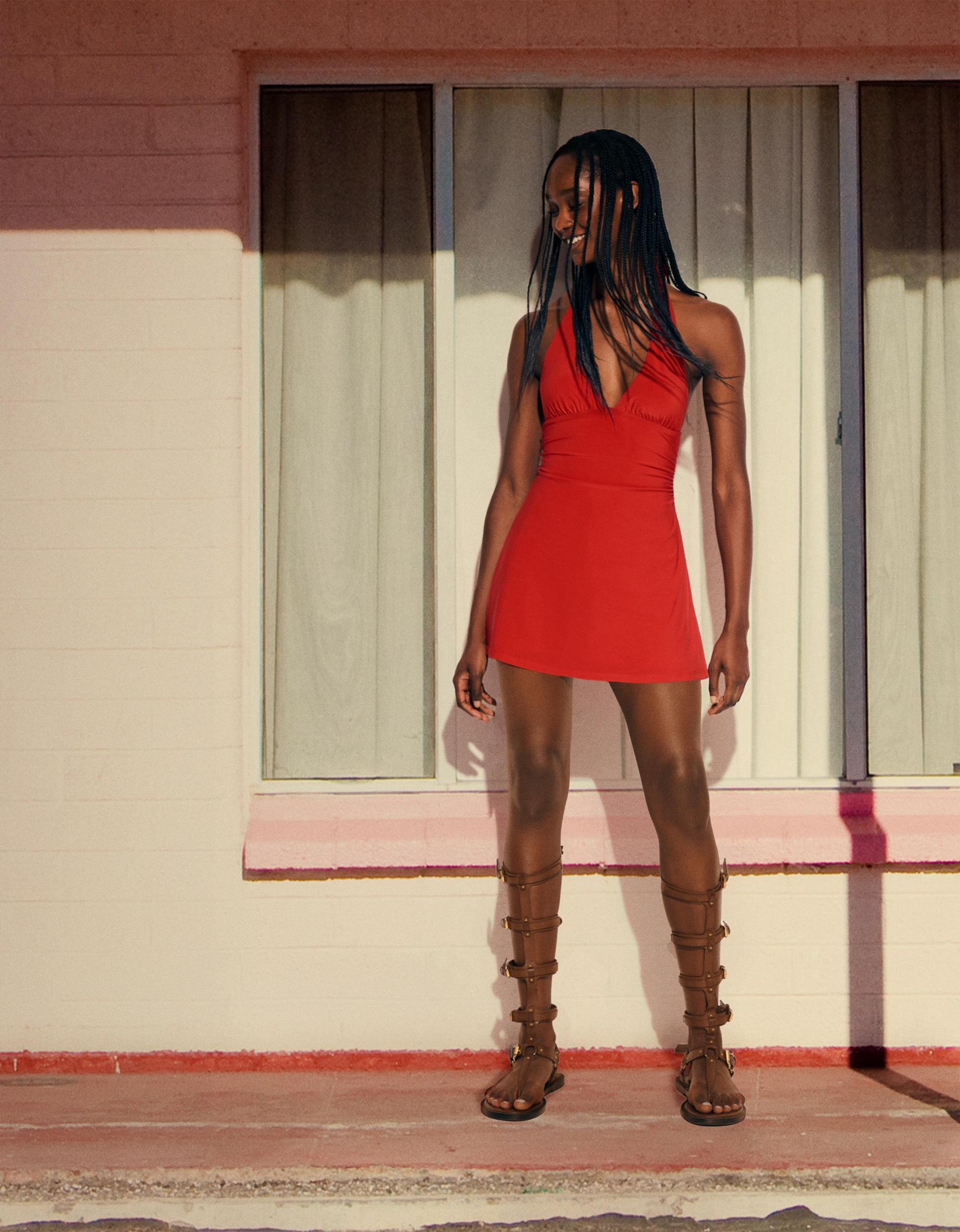 Halter mini dress Product Image