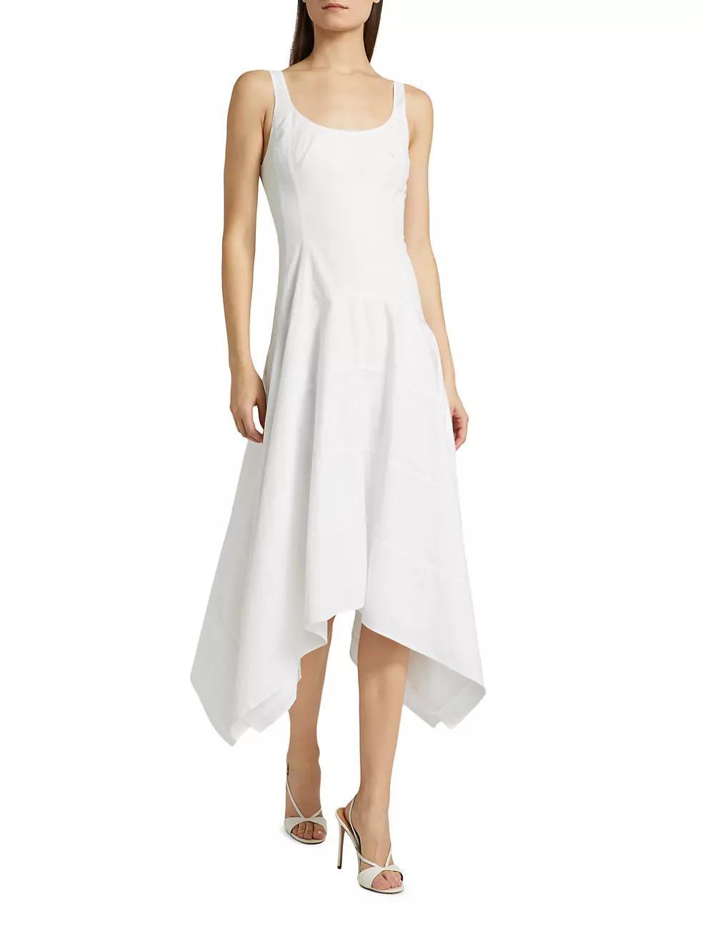 Ayesha Poplin Cotton Midi-Dress Product Image