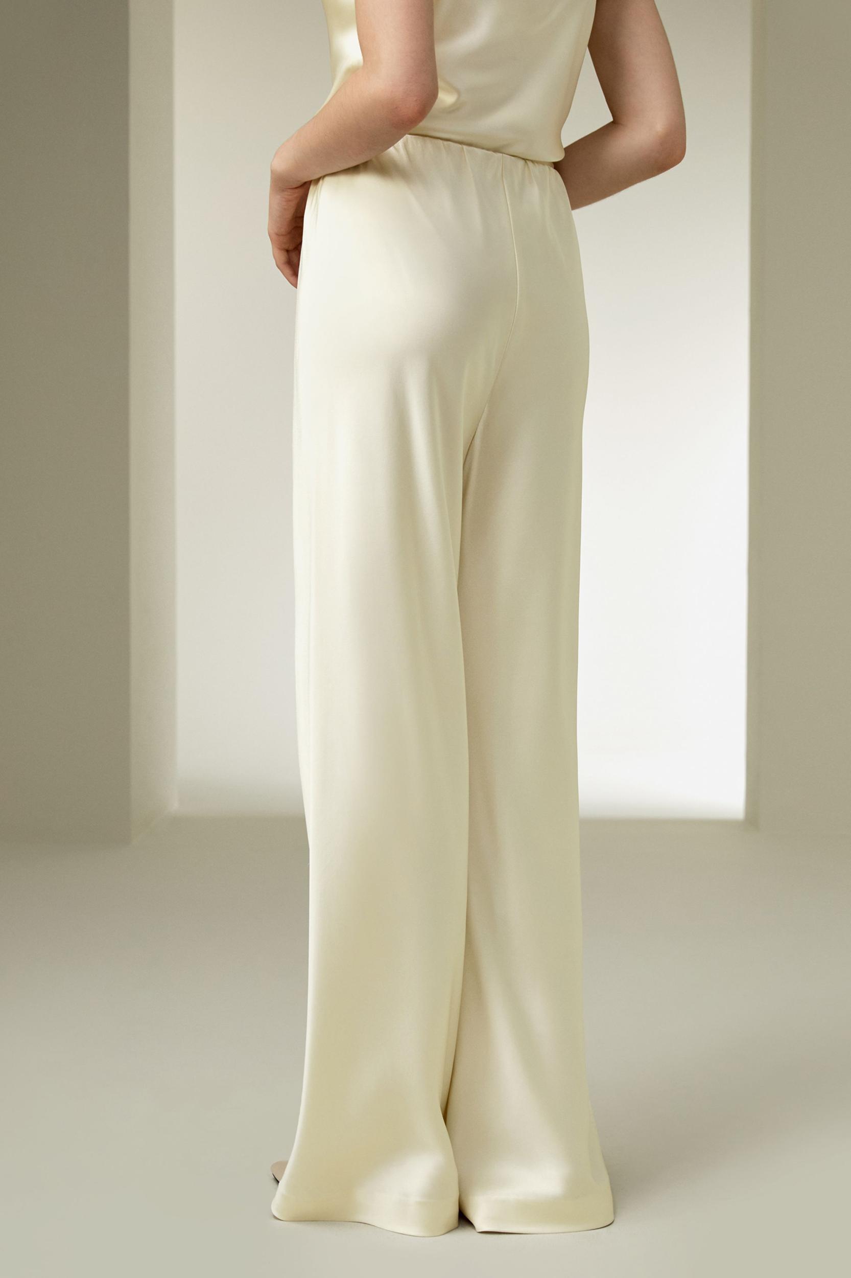 Full bias cut silk pants Product Image