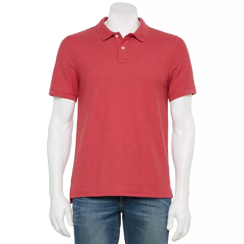 Men's Adaptive Sonoma Goods For Life® Easy Dressing Pique Polo, Size: XXL, Scott Blue Product Image
