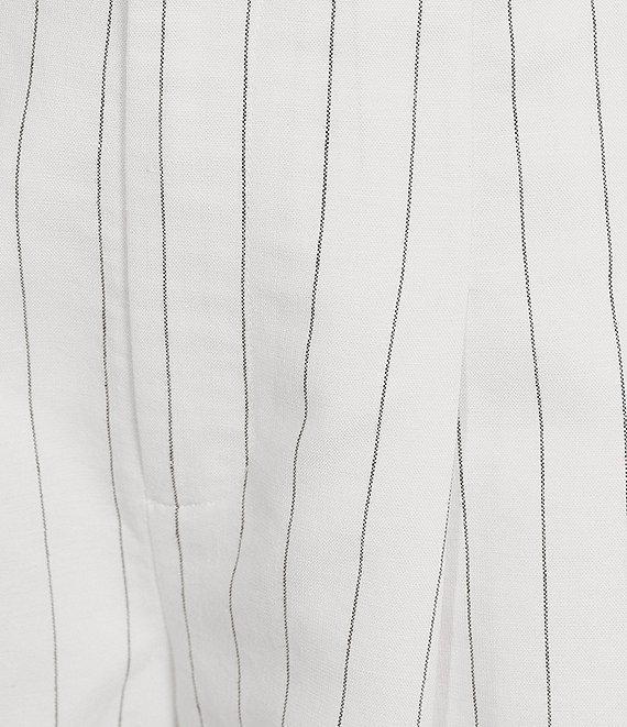 Antonio Melani Tropez Pleated Linen Stripe Coordinating Shorts Product Image