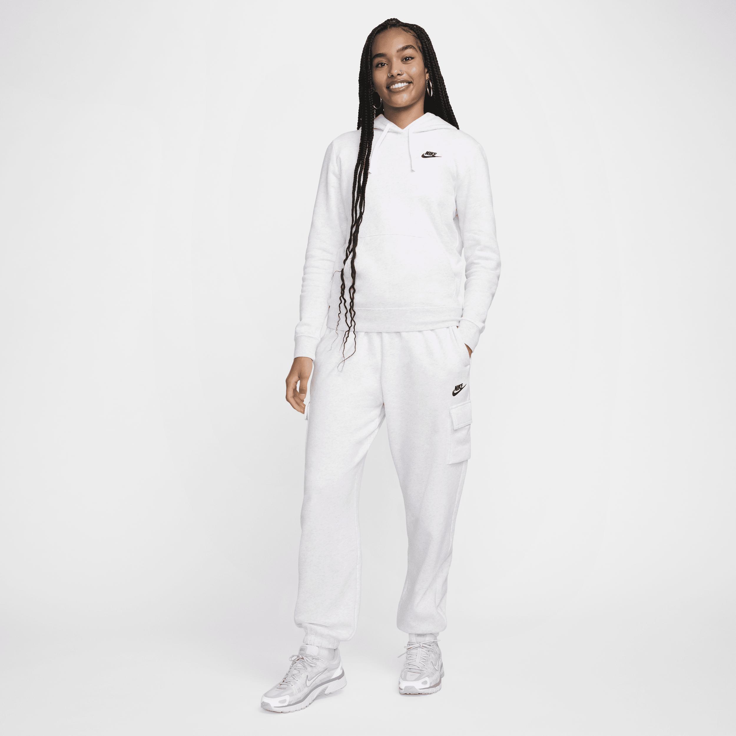 Women's Nike Sportswear Club Fleece Hoodie, Size: XS, Birch Grey Product Image