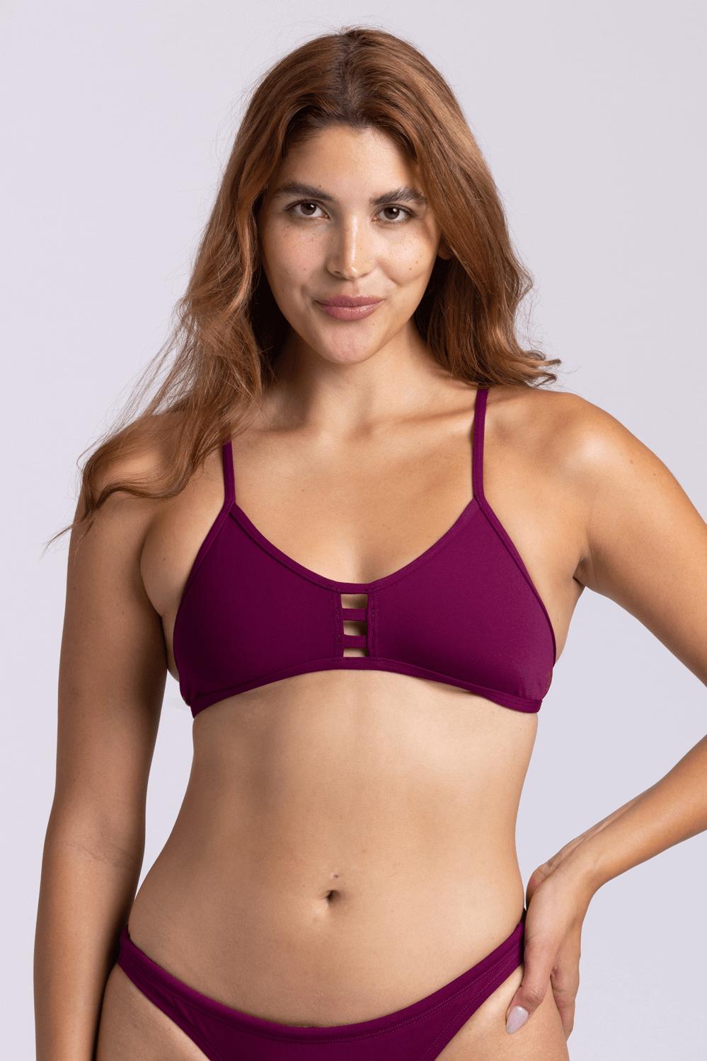 Vent Bikini Top - Pine Female Product Image