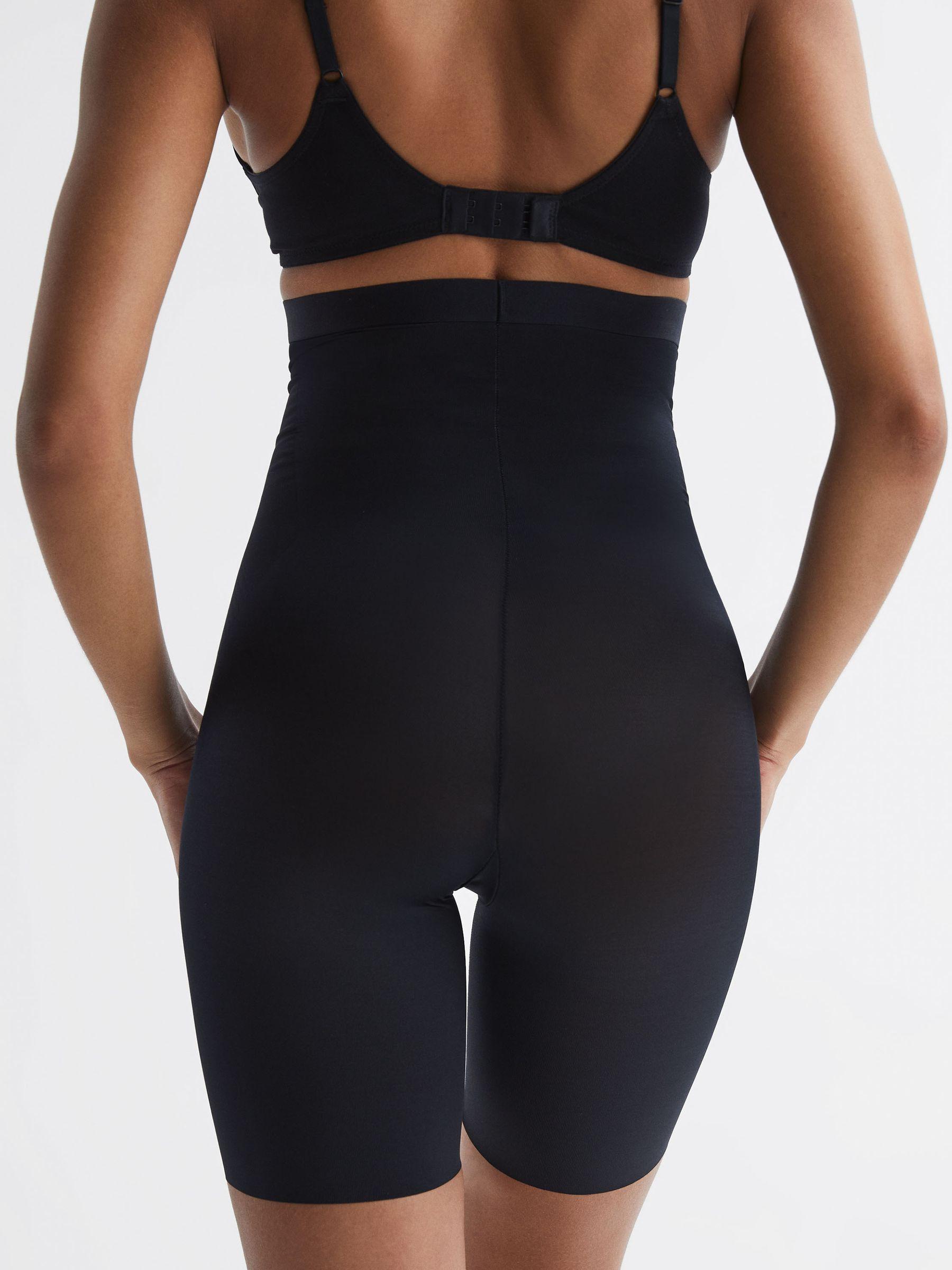 Spanx Shapewear Firming High-Waisted Mid-Thigh Shorts in Black Product Image