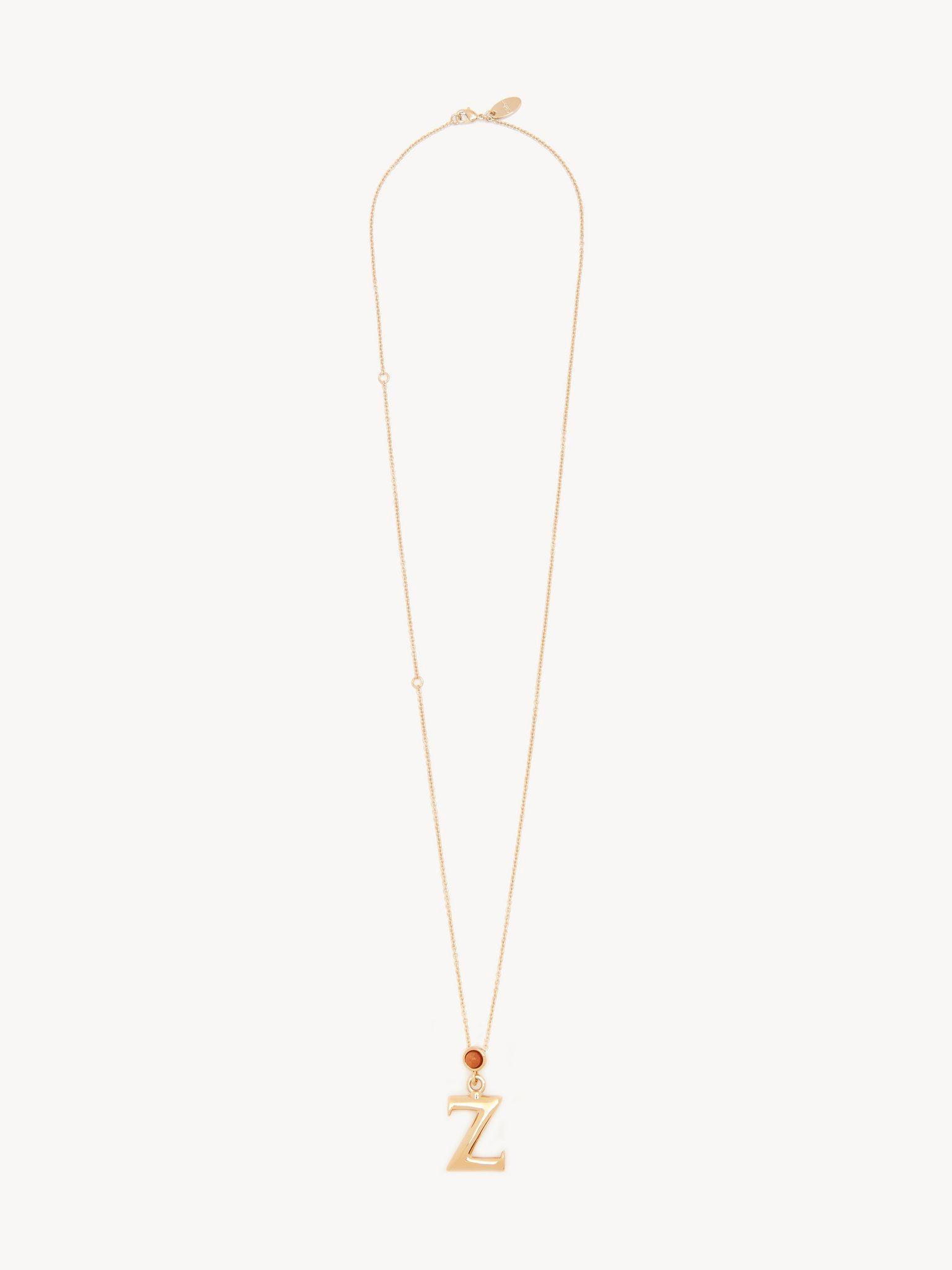 Alphabet necklace with pendant Z Product Image