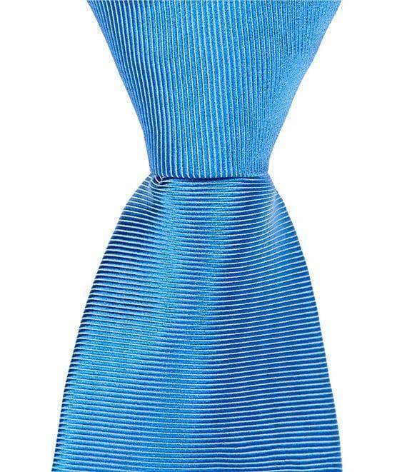 Roundtree & Yorke Wayes Micro Solid 3 1/8#double; Silk Tie Product Image