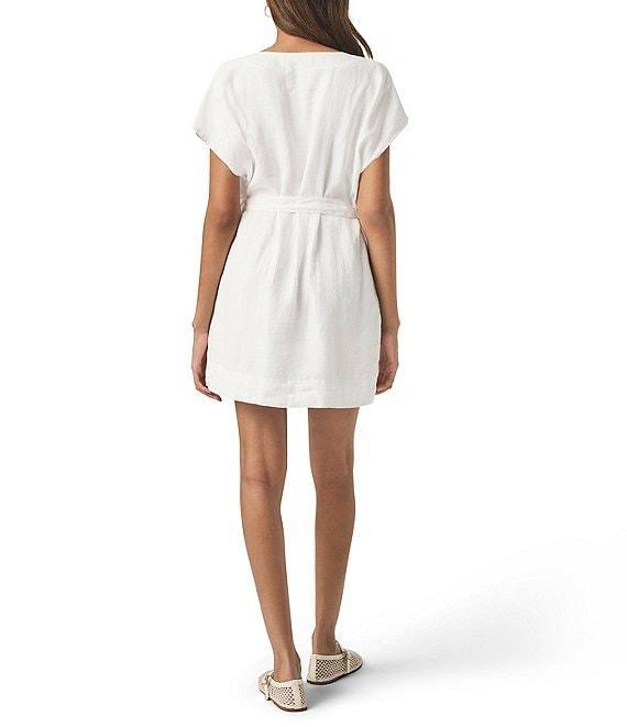 Splendid Melanie Knit V-Neck Short Sleeve Shirt Dress Product Image
