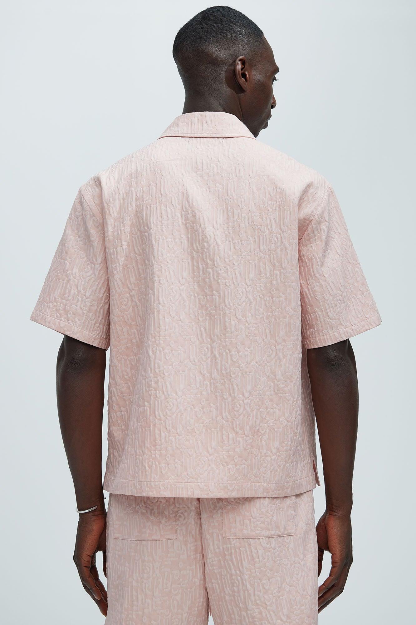 Via Margutta Textured Shirt - Mauve Product Image