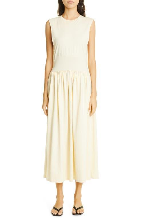 Womens Sleeveless Cotton Midi-Dress Product Image