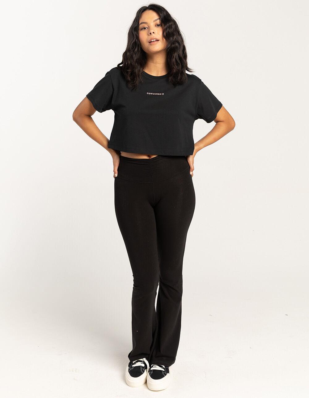 CONVERSE Woodmark Womens Crop Tee Product Image