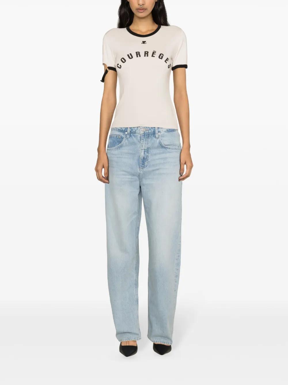COURRÈGES T-shirt In Yellow Product Image