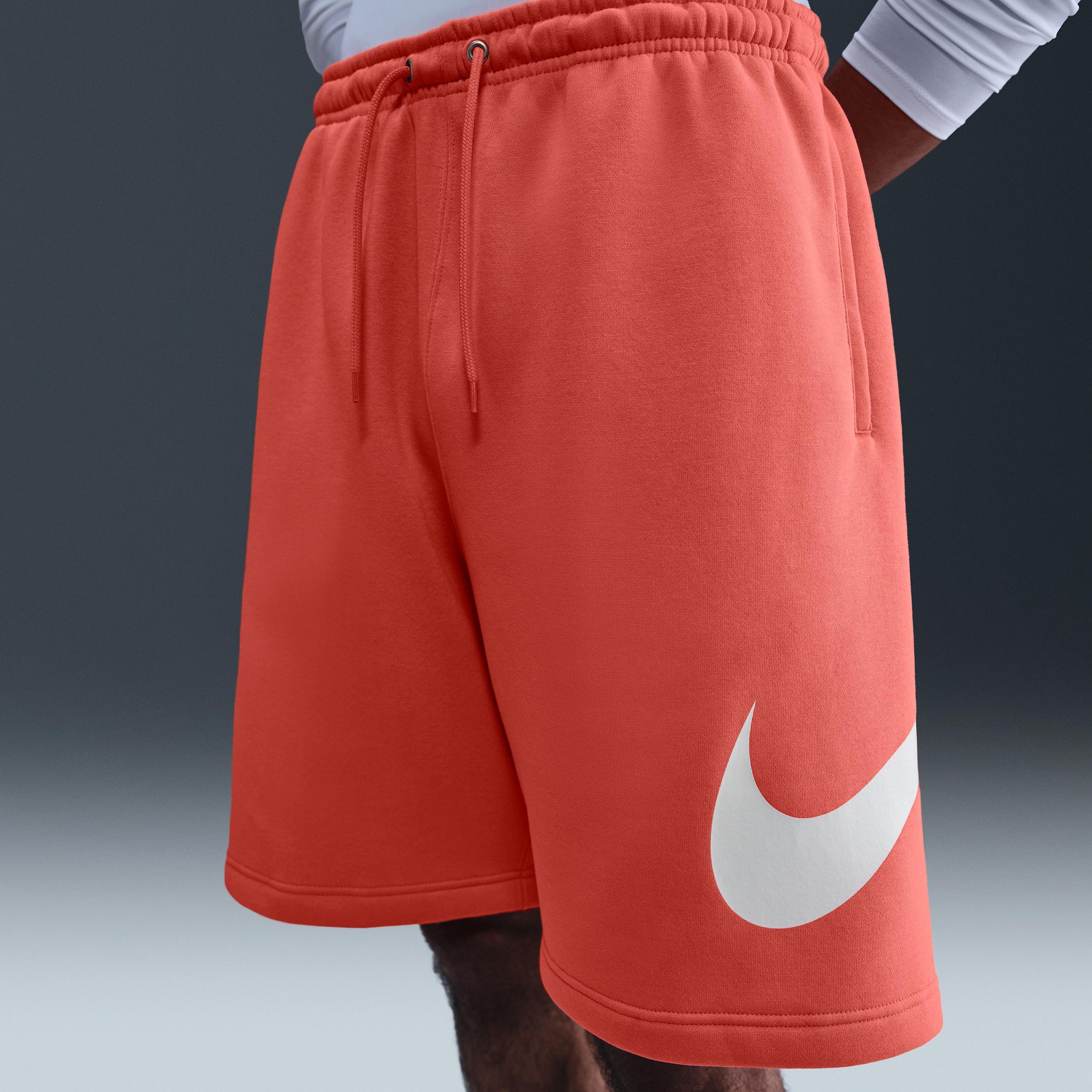 Nike Mens Club Fleece Swoosh Graphic Shorts Product Image