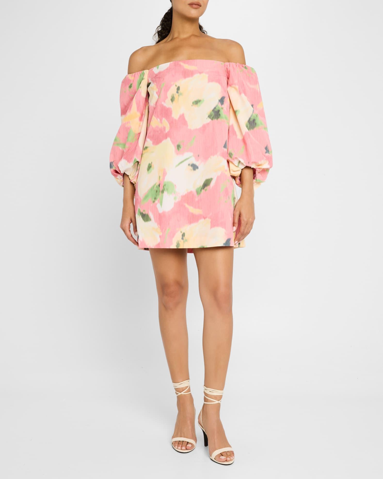 Ashley Printed Off-The-Shoulder Dress Product Image
