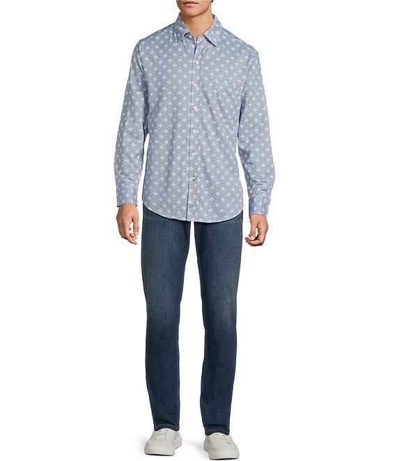 Tommy Bahama Big & Tall San Lucio Miro Mosaic Long Sleeve Woven Shirt Product Image