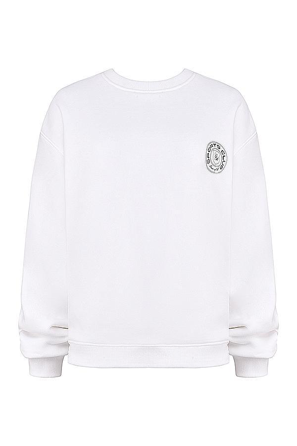 Haze  white crew neck sweatshirt - sale Product Image
