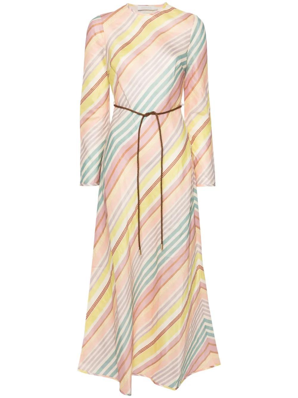 Halliday striped midi dress Product Image