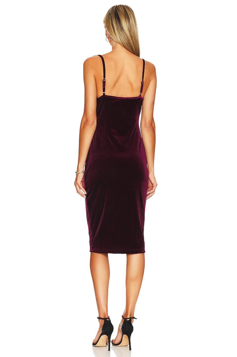 Bias Velvet Midi Slip Dress 1. STATE Product Image
