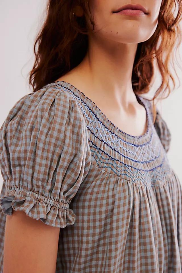 Poet Plaid Mini Dress Product Image