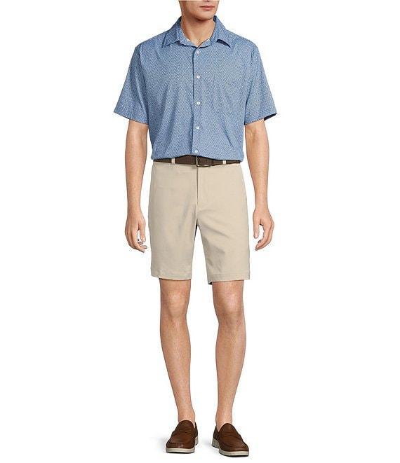 Roundtree & Yorke The Traveler Performance Short Sleeve Micro Floral Sport Shirt Product Image