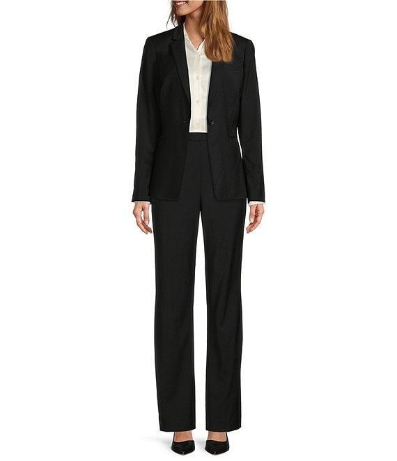 Antonio Melani Gayle Wool Blend Notch Lapel Long Sleeve Blazer Product Image
