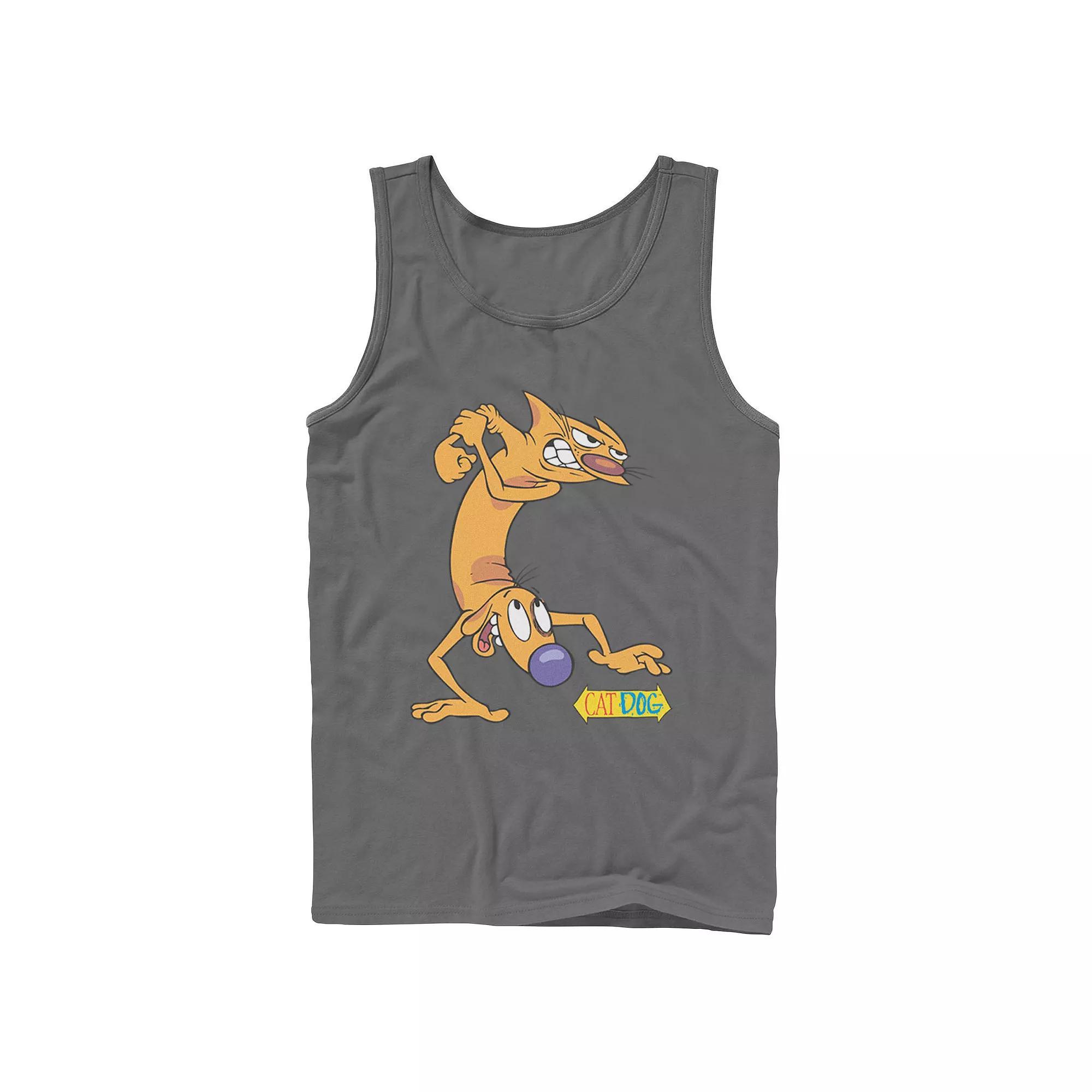 Men's Nickelodeon CatDog Tough Guys Tank Top, Size: XL, Grey Product Image