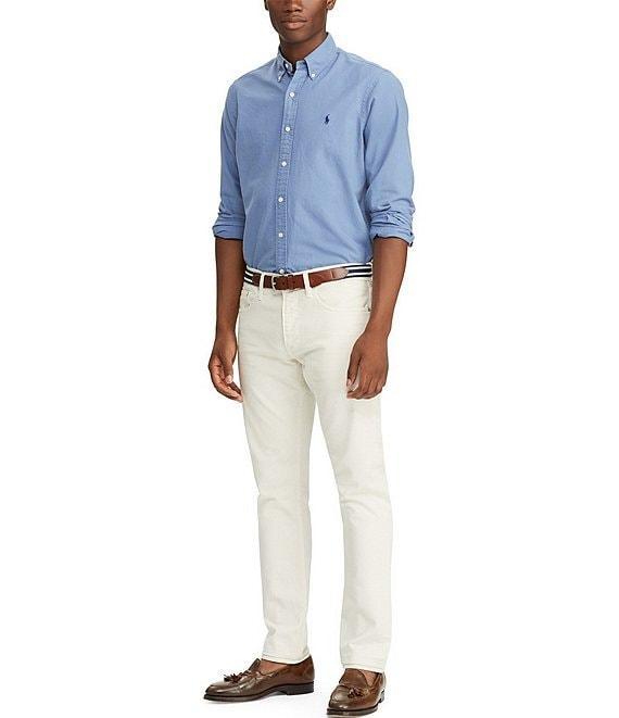 Polo Ralph Lauren Solid Garment-Dye Oxford Classic Fit Long Sleeve Woven Shirt Product Image