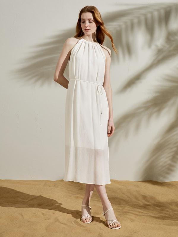 Double-layer Silk Georgette Dress Product Image