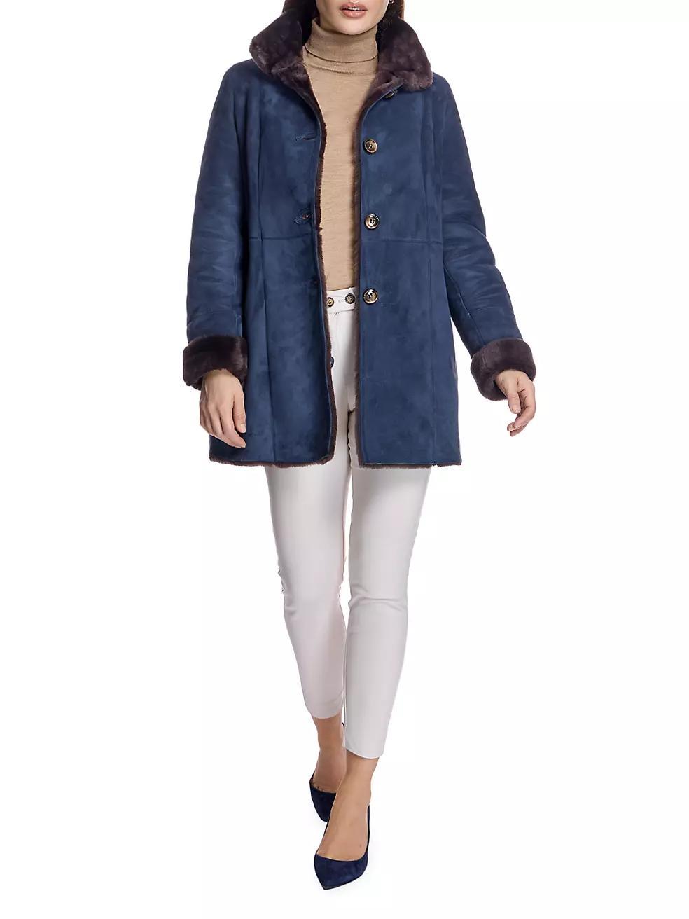 Seamed Nubuck & Shearling Jacket Product Image