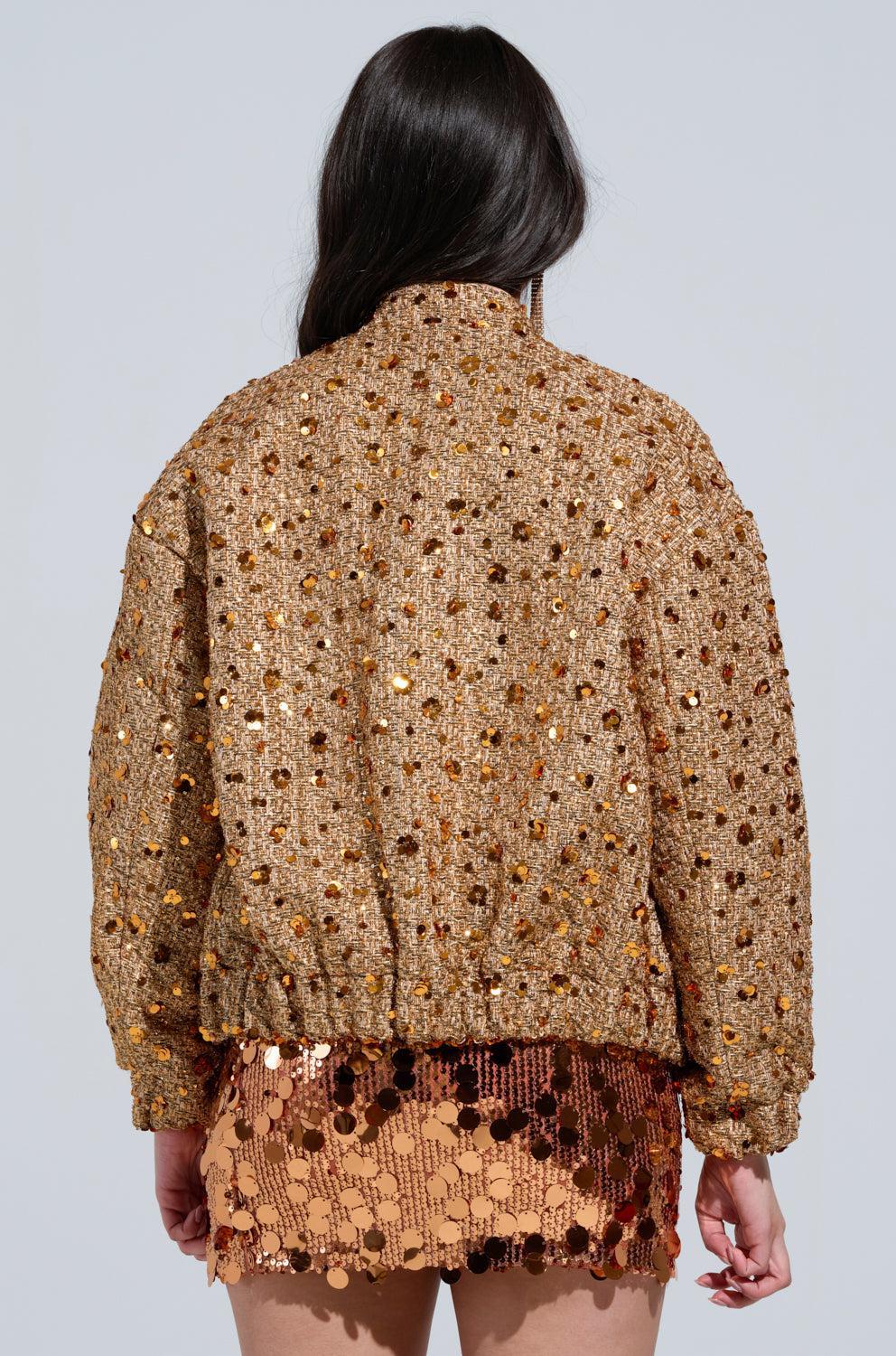 BEST BEHAVIOR TWEED BOMBER Product Image