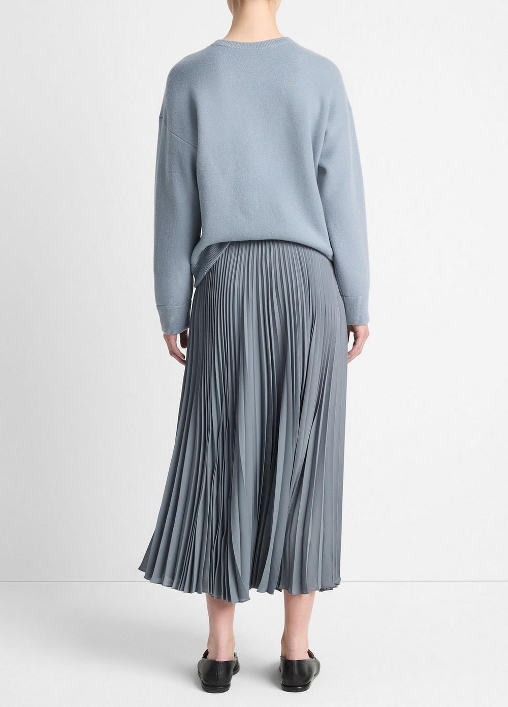 Womens Draped Pleated Skirt, Salt Glass, Size 6 Vince Product Image
