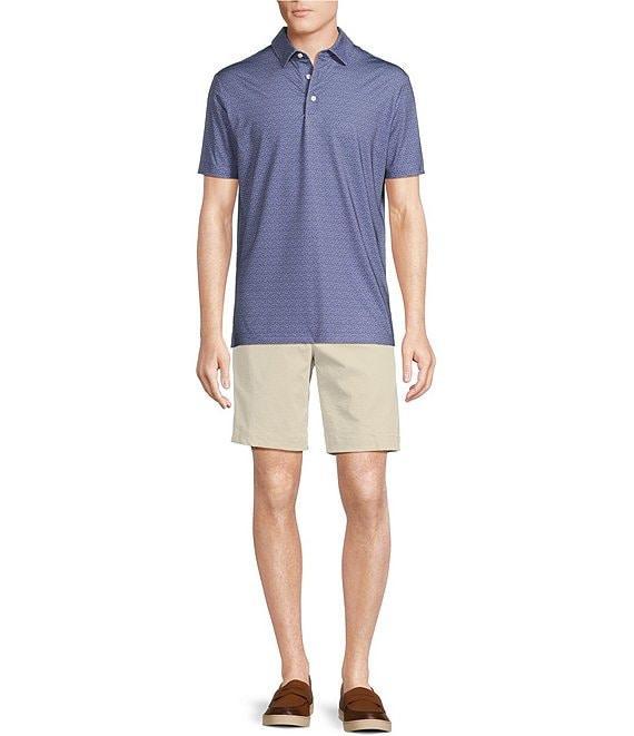 Cremieux Blue Label Performance Stretch Fish Print Short Sleeve Polo Shirt Product Image