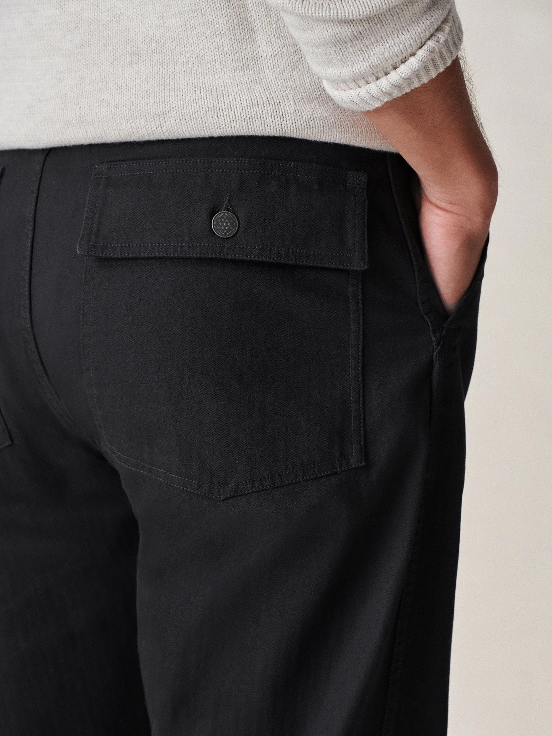 Black Omaha Flyweight HBT Full Saddle Baker Pant Product Image