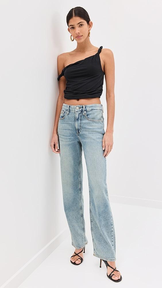 Good American Sandwashed Jersey Twist Tee | Shopbop Product Image