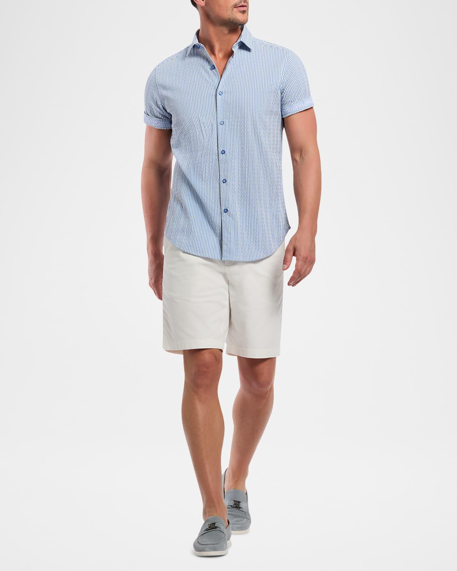 Men's Fornillo Seersucker Short-Sleeve Shirt Product Image