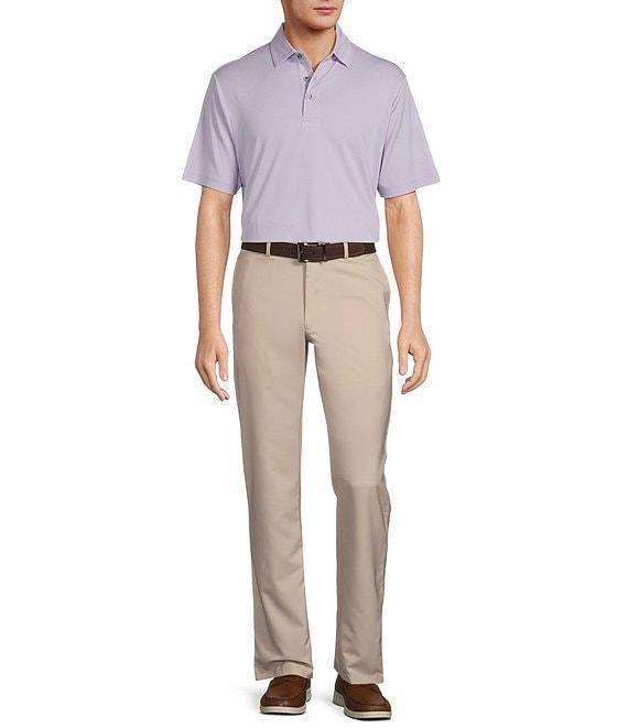 Roundtree & Yorke Performance The Fairway Short Sleeve Jacquard Polo Shirt Product Image