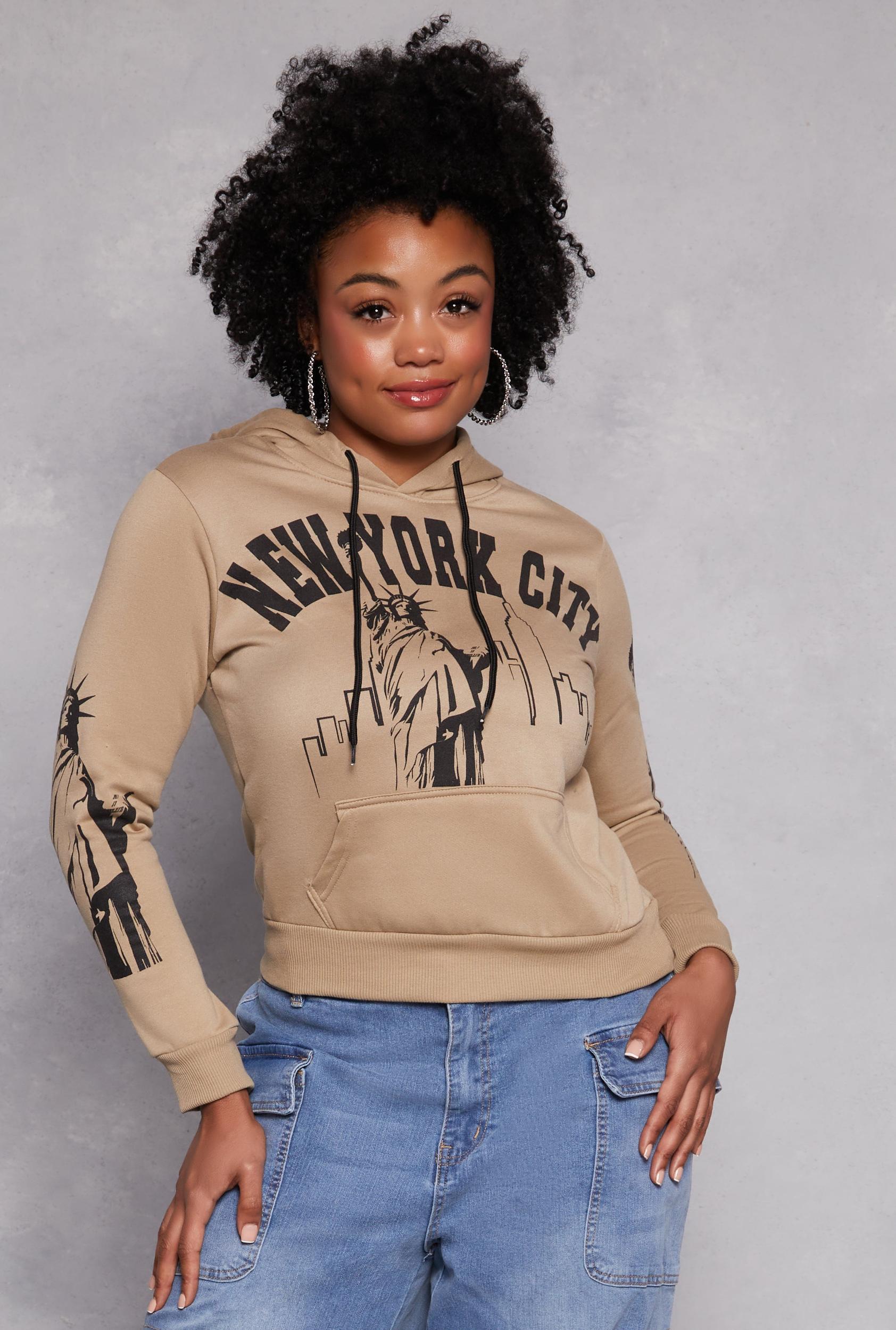 Womens Plus Size New York City Graphic Hoodie Product Image