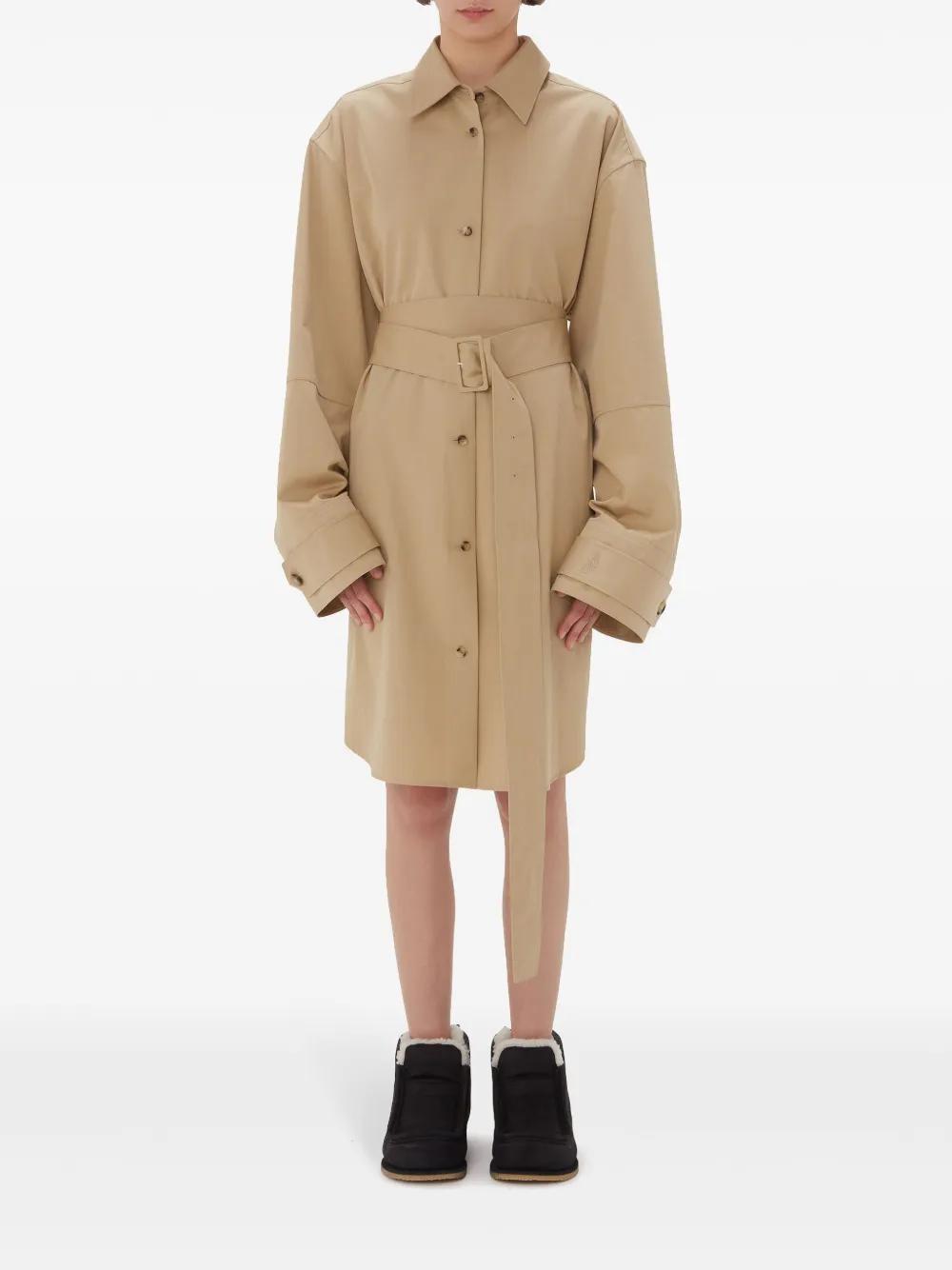 JW ANDERSON Double-wrap Trench Dress In Neutrals Product Image