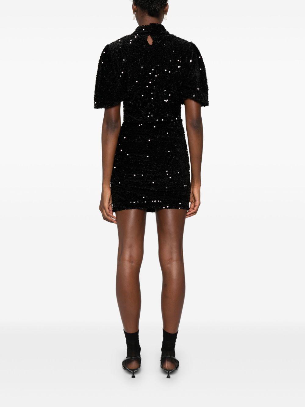 sequinned velvet mini dress Product Image