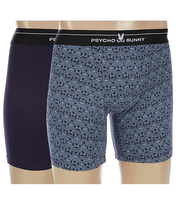 Psycho Bunny Assorted Solid/Allover Print Boxer Briefs 2-Pack Product Image