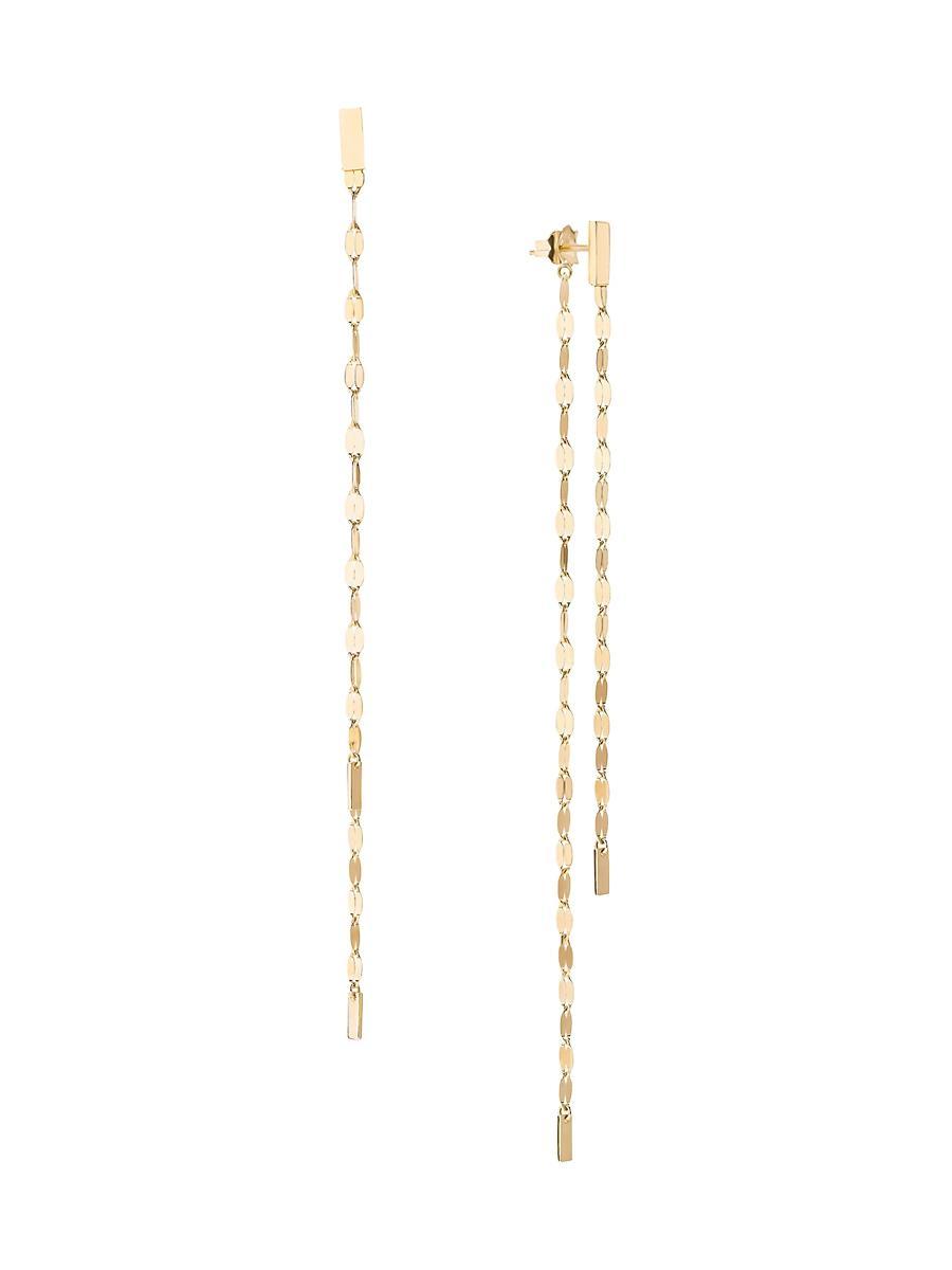 Womens Blake 14K Yellow Gold Chain Earrings Product Image