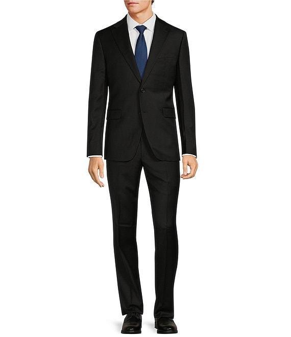 Hickey Freeman Modern Fit Flat Front Solid 2-Piece Suit Product Image