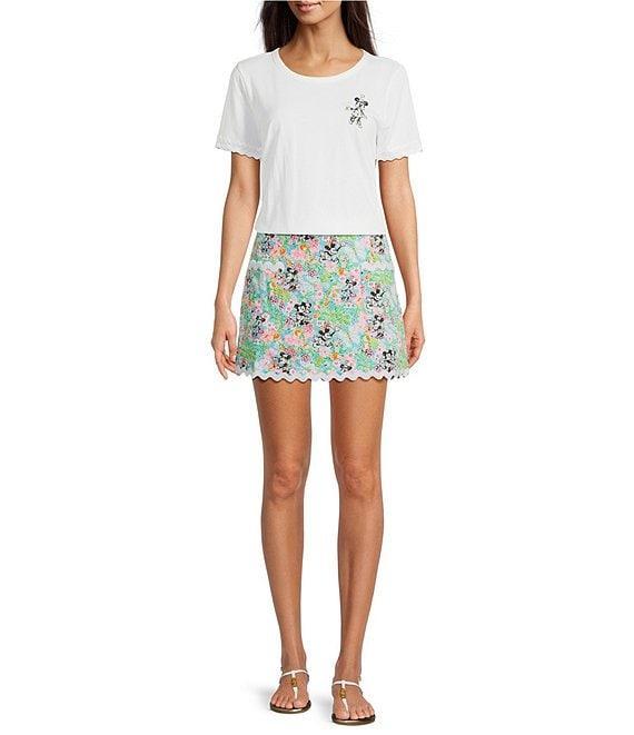 Lilly Pulitzer x Disney Gardner Lily Hearts Disney Print Ric Rac Mini Skort Product Image