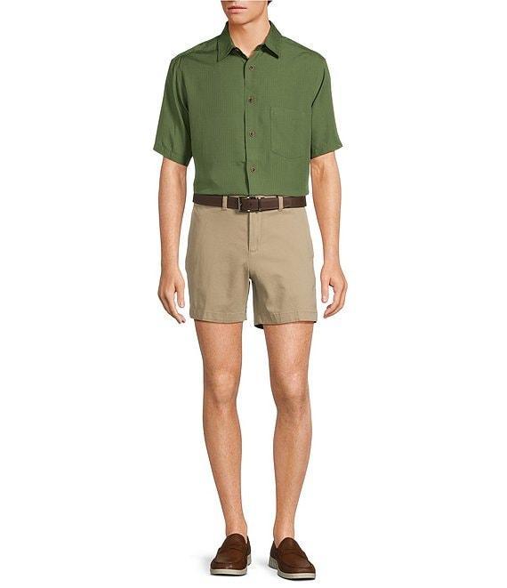 Roundtree & Yorke Big & Tall Short Sleeve Solid Sport Shirt Product Image