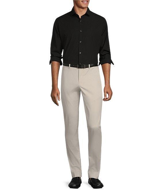 Murano Wardrobe Essentials Evan Extra Slim Fit Flat Front Tapered Leg Chino Dress Pants Product Image