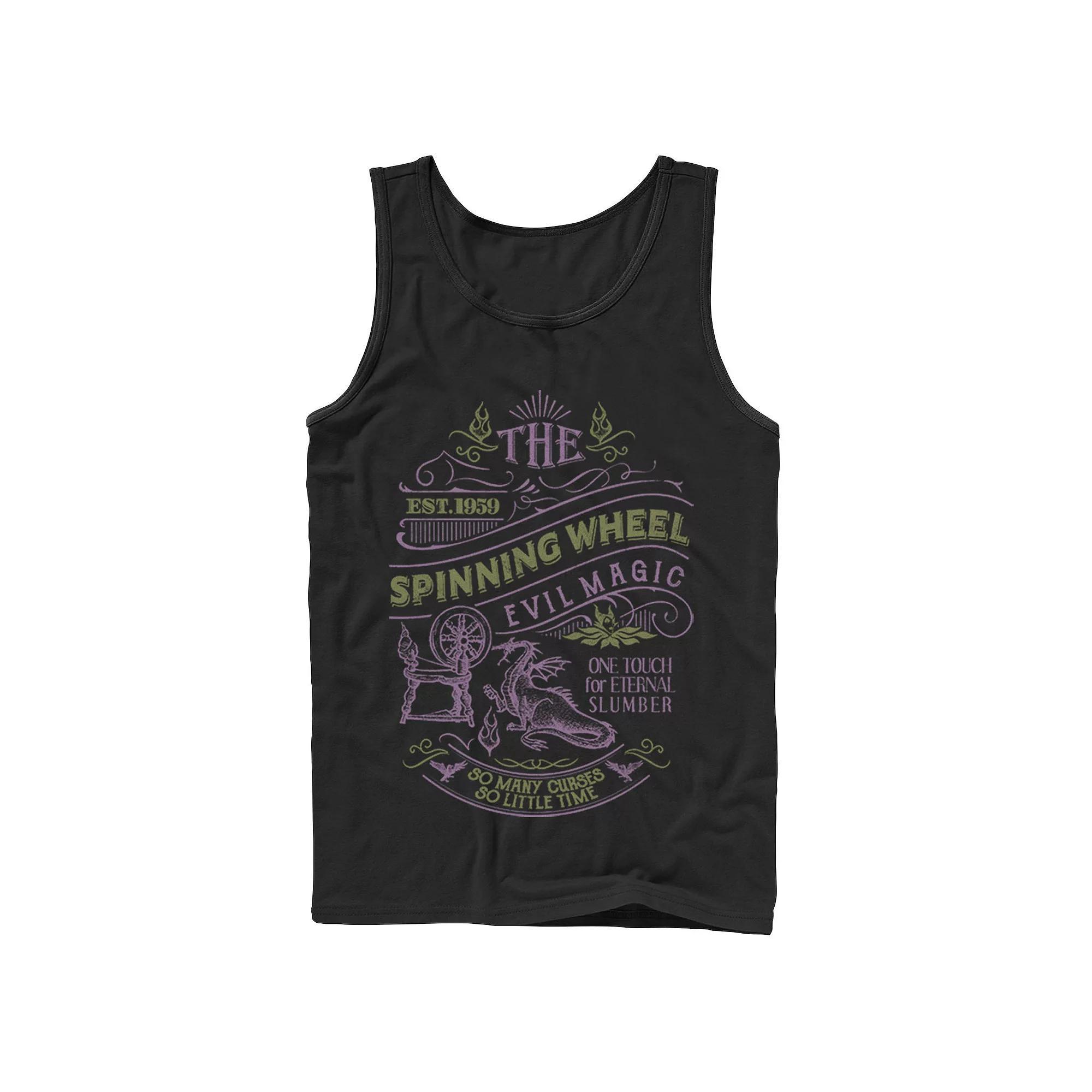Disneys Sleeping Beauty Mens The Spinning Wheel Poster Tank Top Product Image