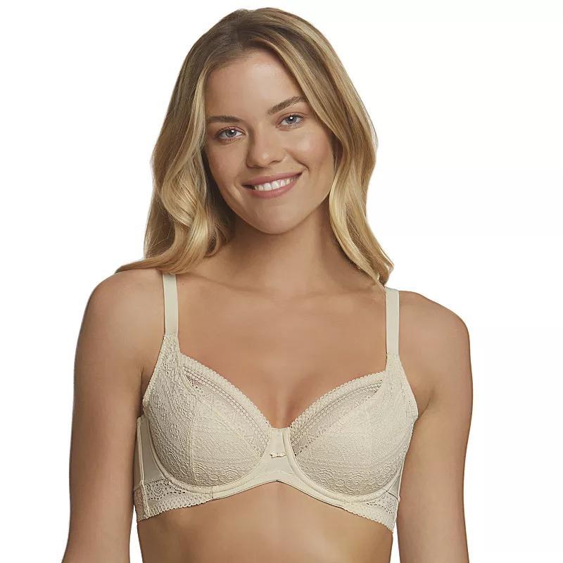 Dominique Tessa Lace Full Figure Side Support Bra 7400, Women's, Size: 36 G, Latte Product Image