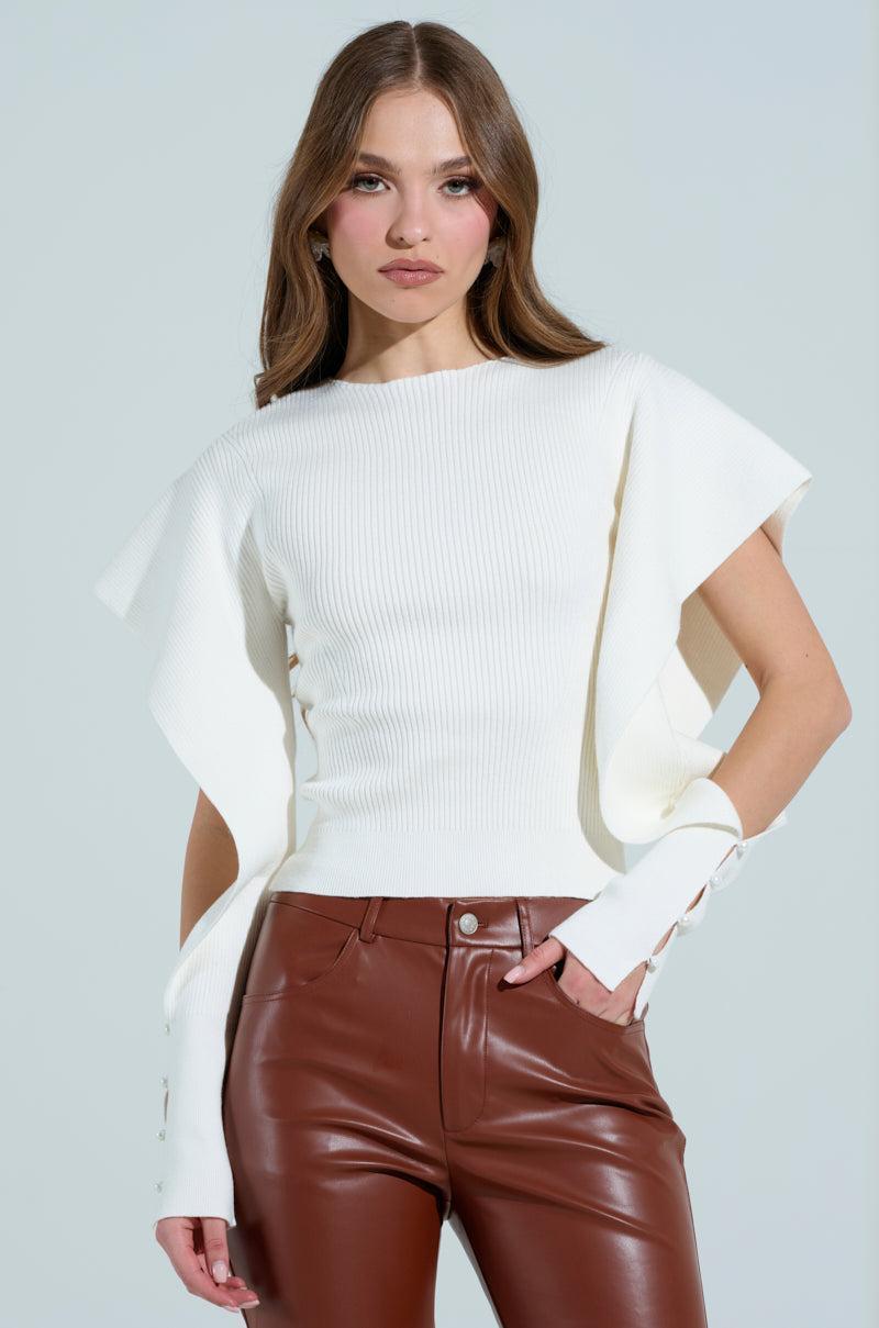 CLARISSA OPEN SLEEVE SWEATER Product Image