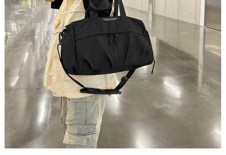 Lettering Nylon Duffel Bag Product Image