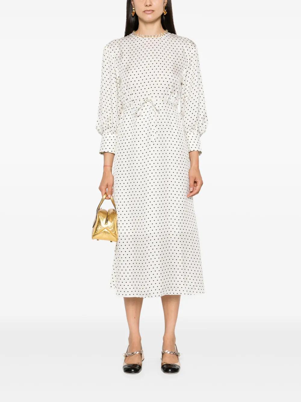polka-dot midi dress Product Image