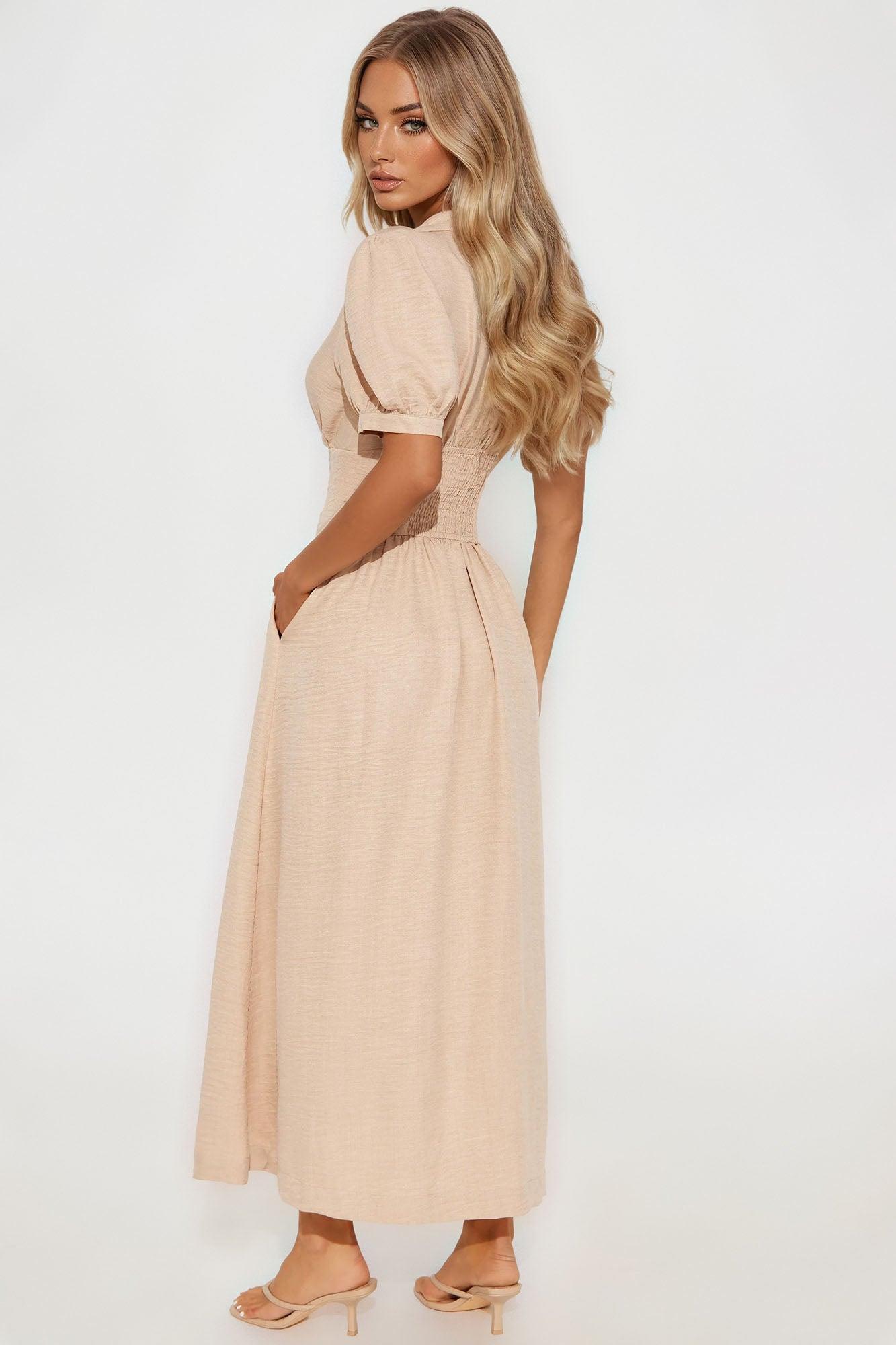 Tamara Airflow Maxi Dress - Sand Product Image